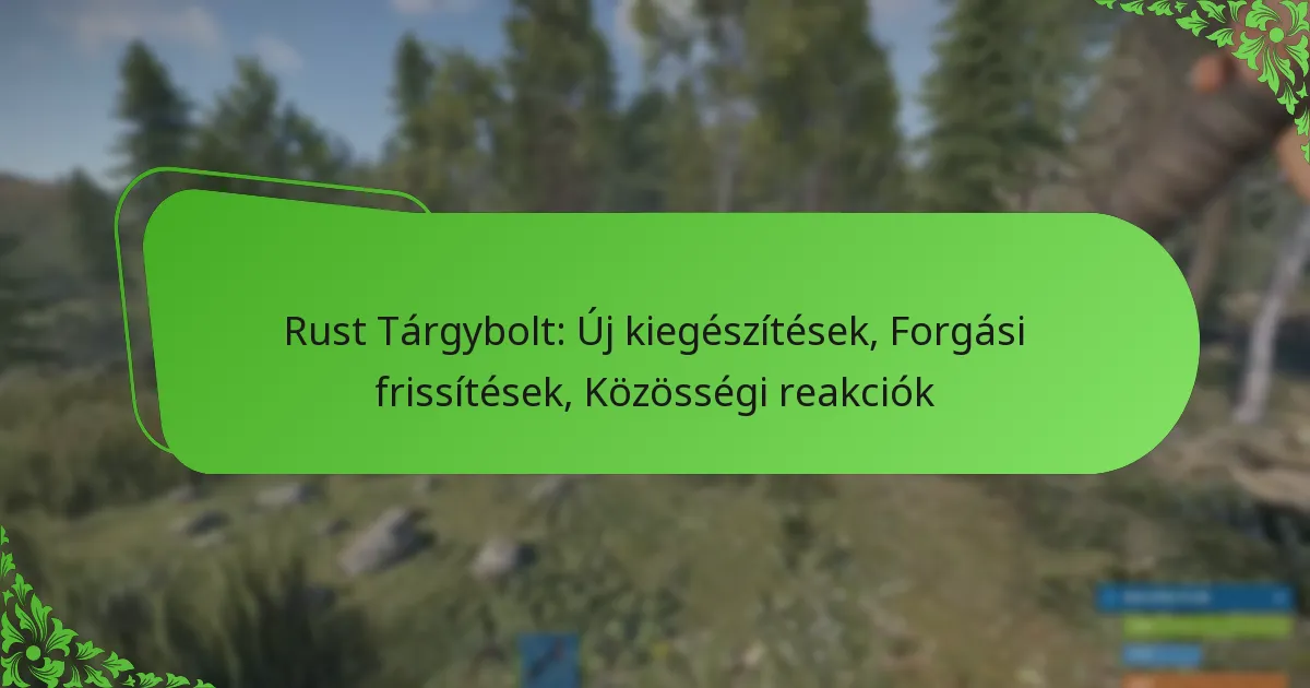 Rust Tárgybolt: Új kiegészítések, Forgási frissítések, Közösségi reakciók