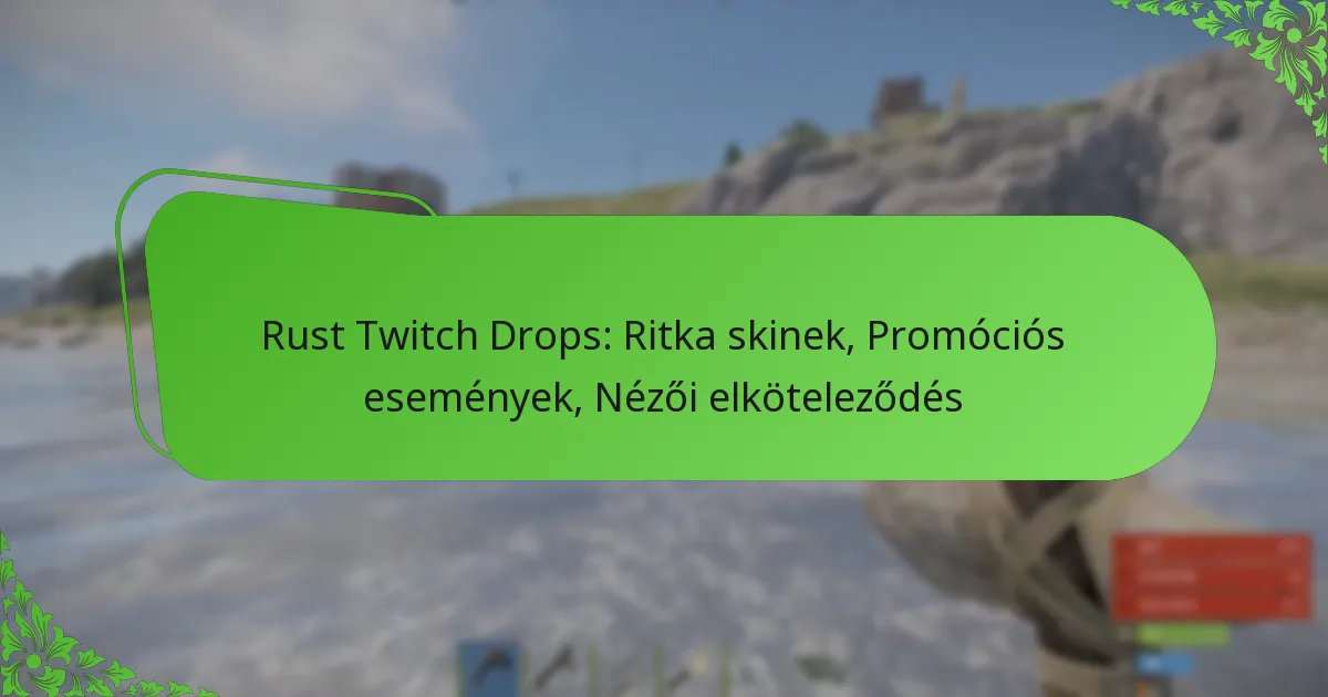 Rust Twitch Drops: Ritka skinek, Promóciós események, Nézői elköteleződés