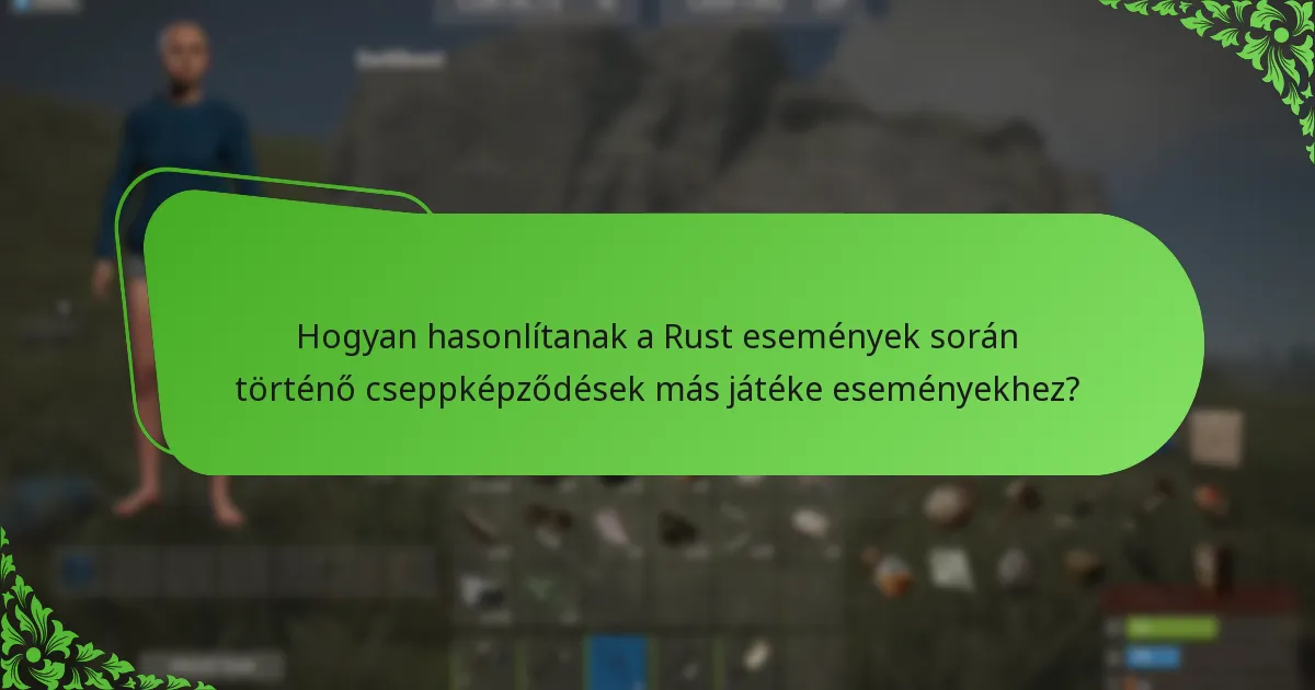 Mik azok a jótékonysági csomagok a Rust események során történő cseppképződésben?