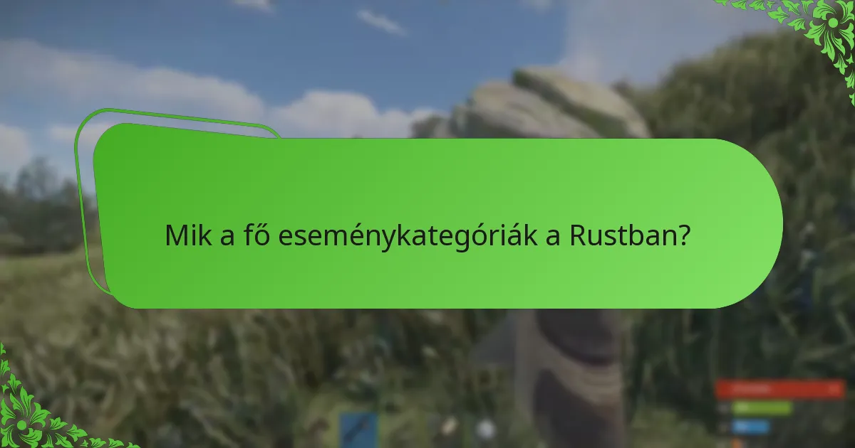 Mik a közelgő Rust események ütemezései?