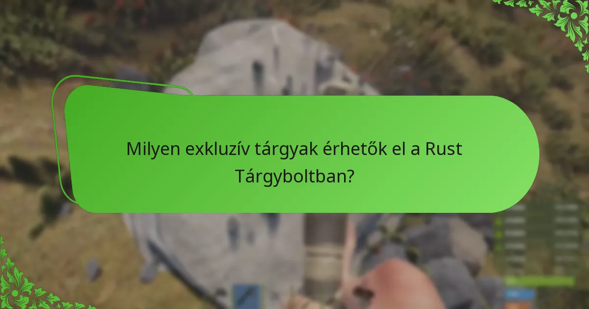 Mely stratégiák javítják a vásárlási élményt a Rust Tárgyboltban?
